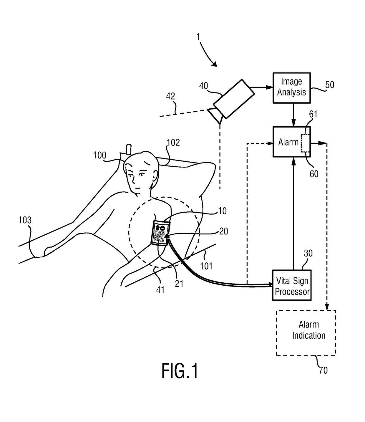 System and method for determining a vital sign of a subject