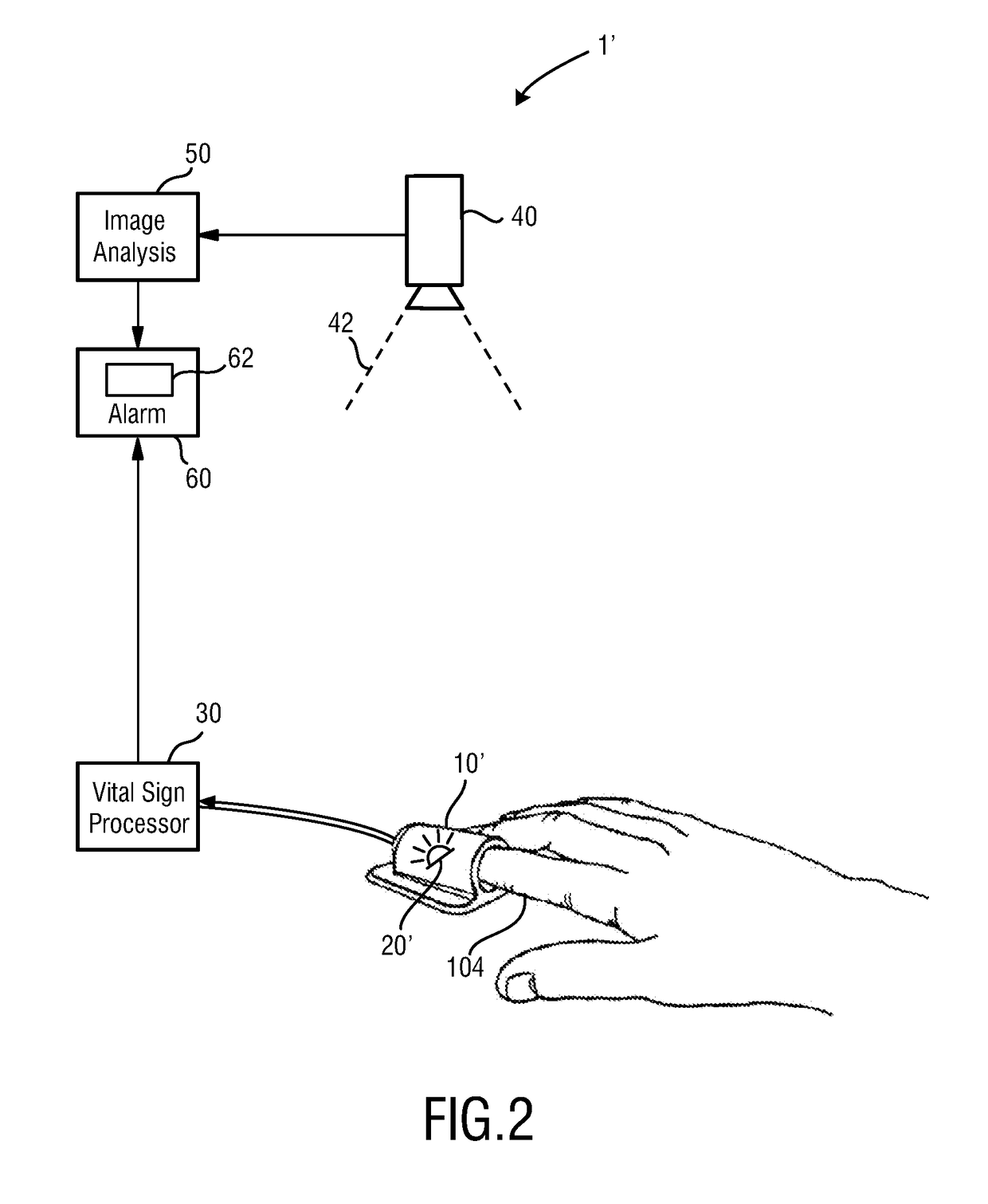 System and method for determining a vital sign of a subject