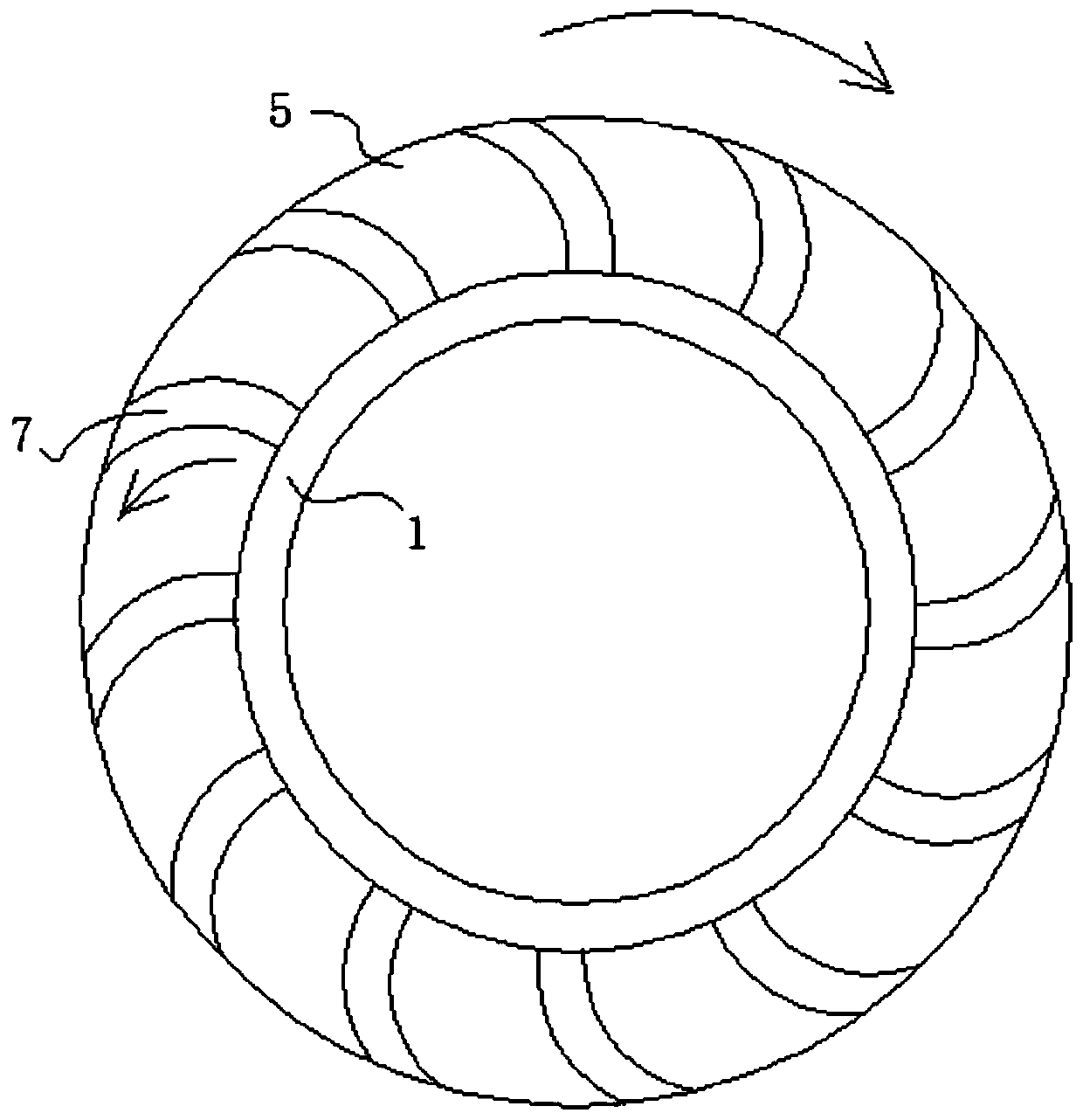 A high wear resistance shield machine hob ring