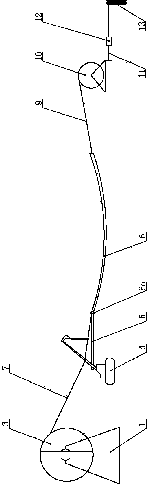 Construction method for enabling cable to pass through barrier