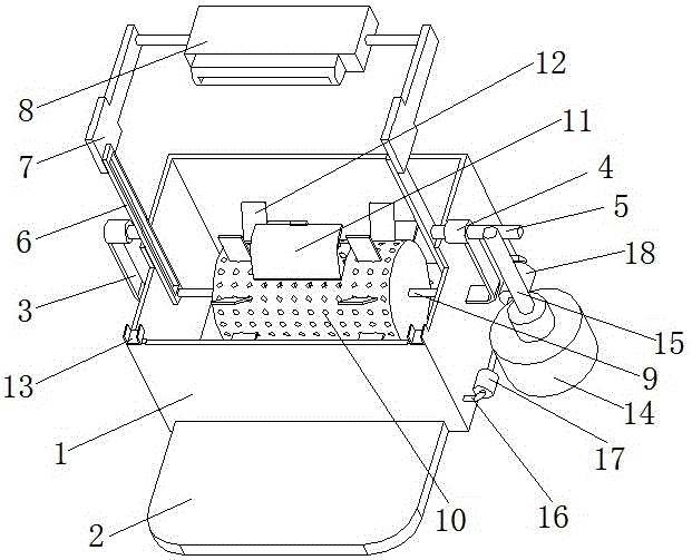 Automatic cleaning machine for hardware parts