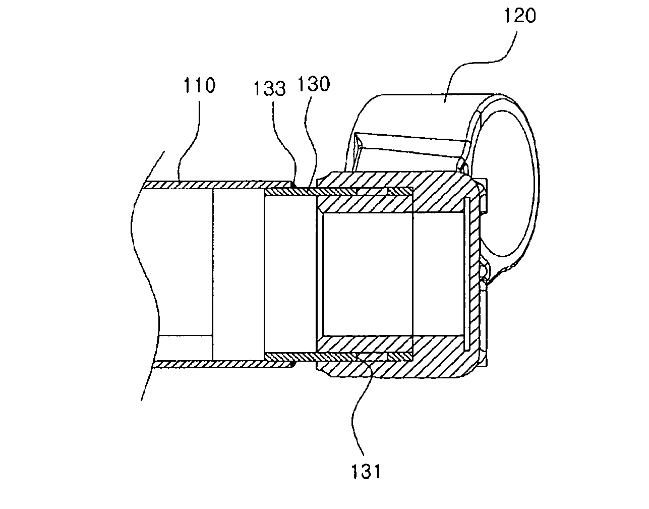 Torsion beam axle having connecting tube between torsion beam and trailing arm