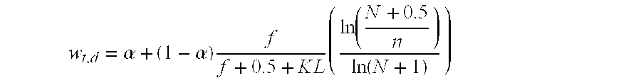 Process for identifying weighted contextural relationships between unrelated documents