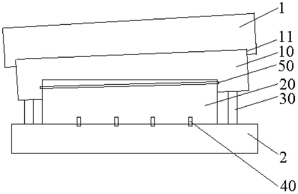 A device interface connection structure for OLED production inline system