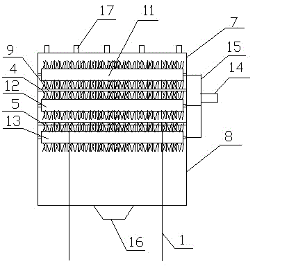 Efficient rebar derusting device