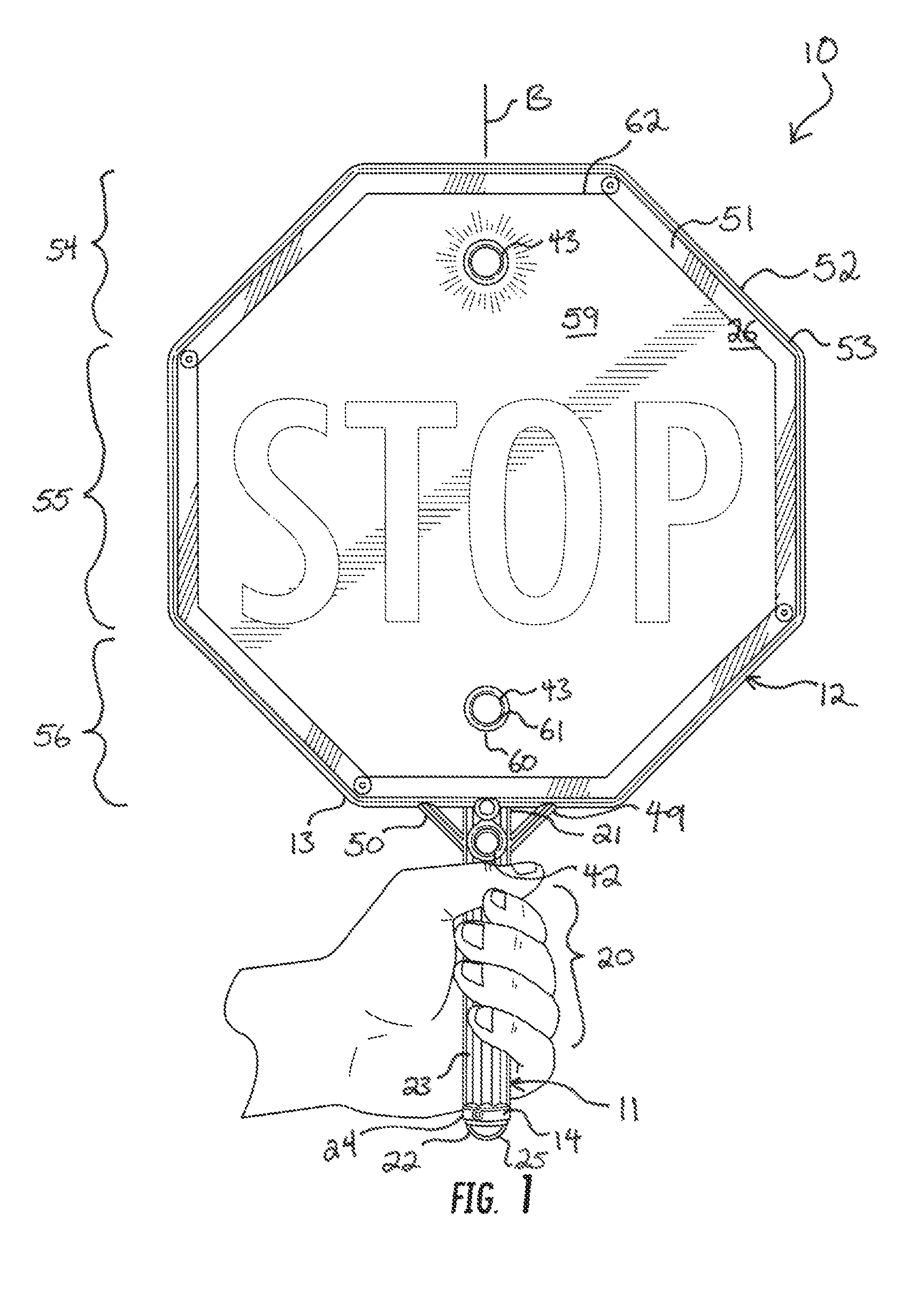 Illuminated traffic control paddle