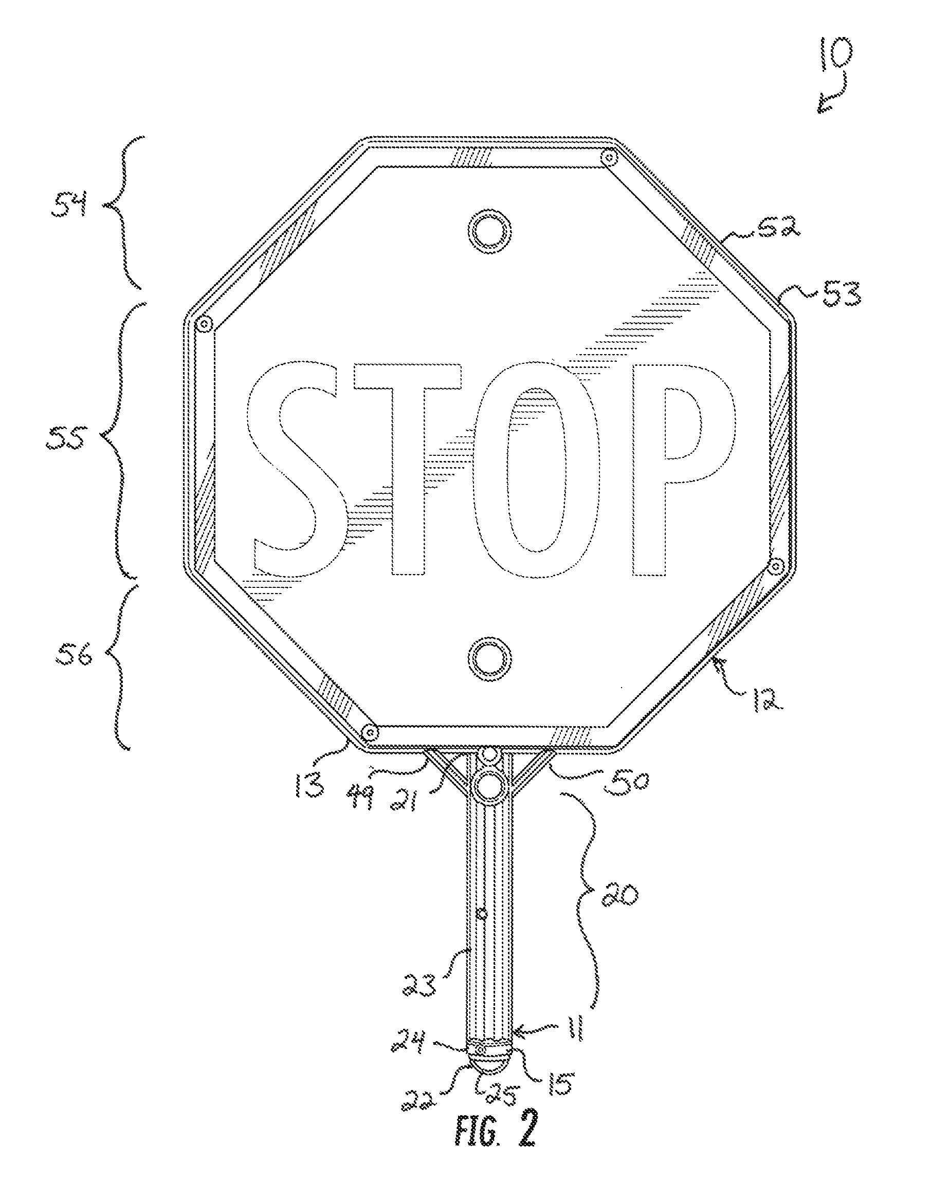 Illuminated traffic control paddle