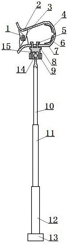 Expandable baton facilitating mobile phone shooting