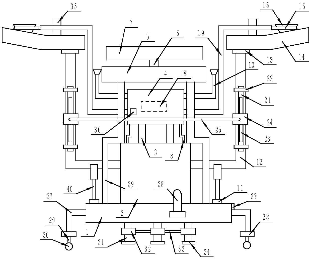 Oral foreign body receiving device used by multiple people