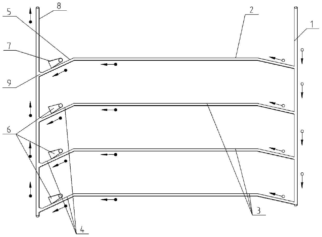 Main return air duct reconstruction method suitable for concentrated return air in downhole