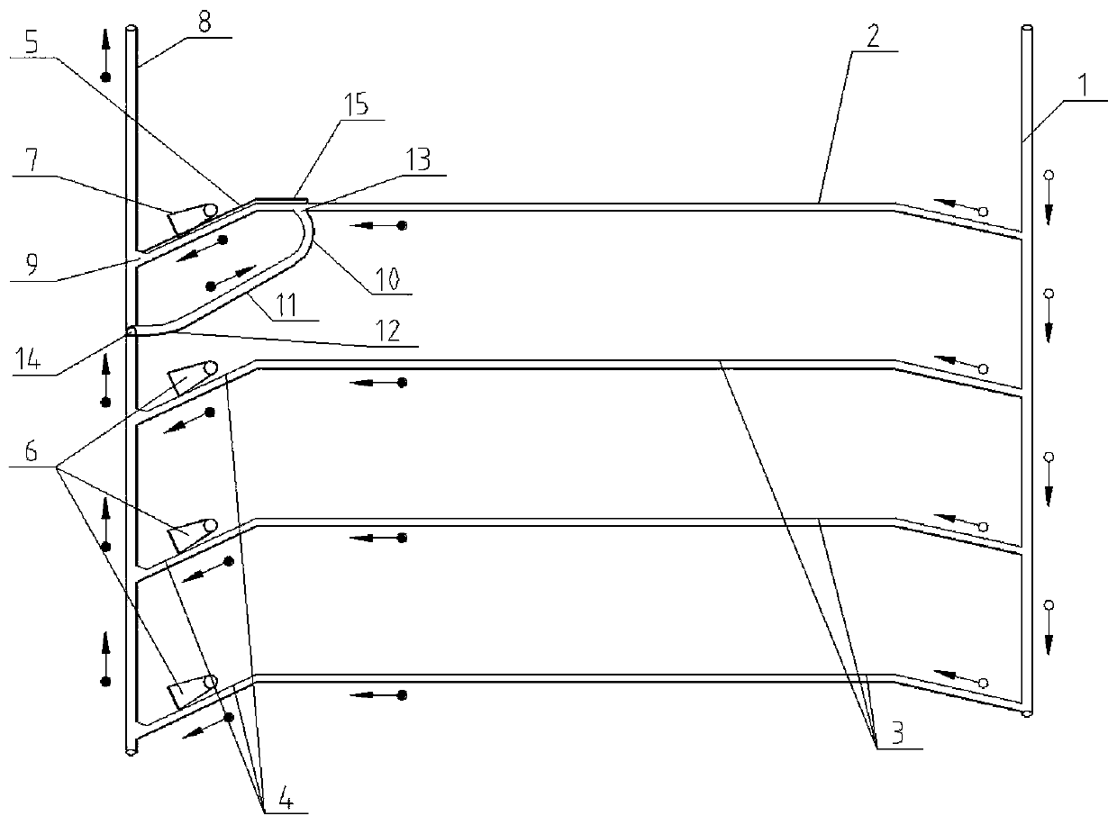 Main return air duct reconstruction method suitable for concentrated return air in downhole