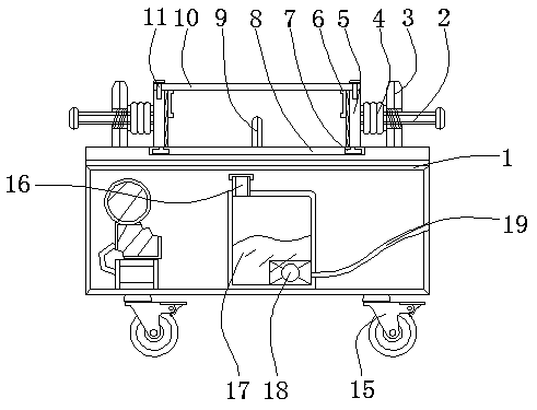 Multi-directional adjustable detection device used for flatness deformation