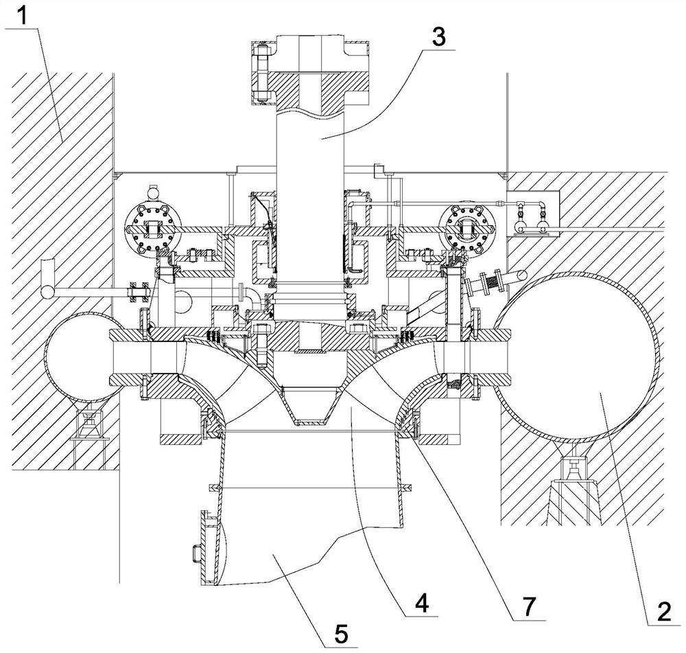 Water turbine facilitating real-time state monitoring