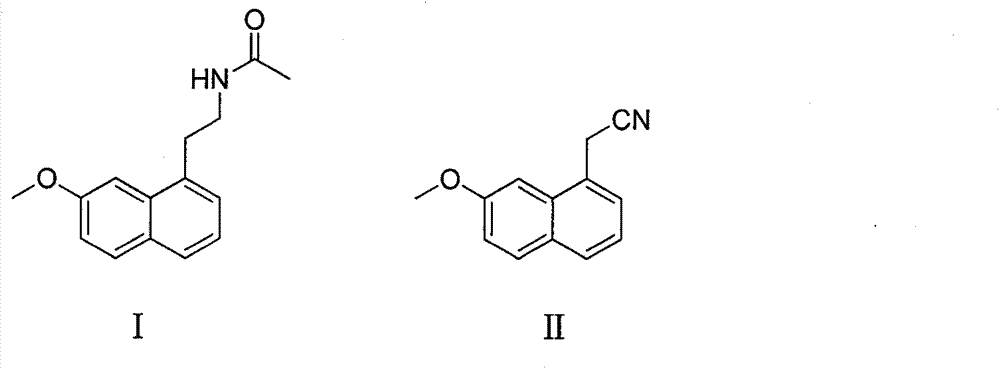 A kind of production method of hydrogenation preparation agomelatine