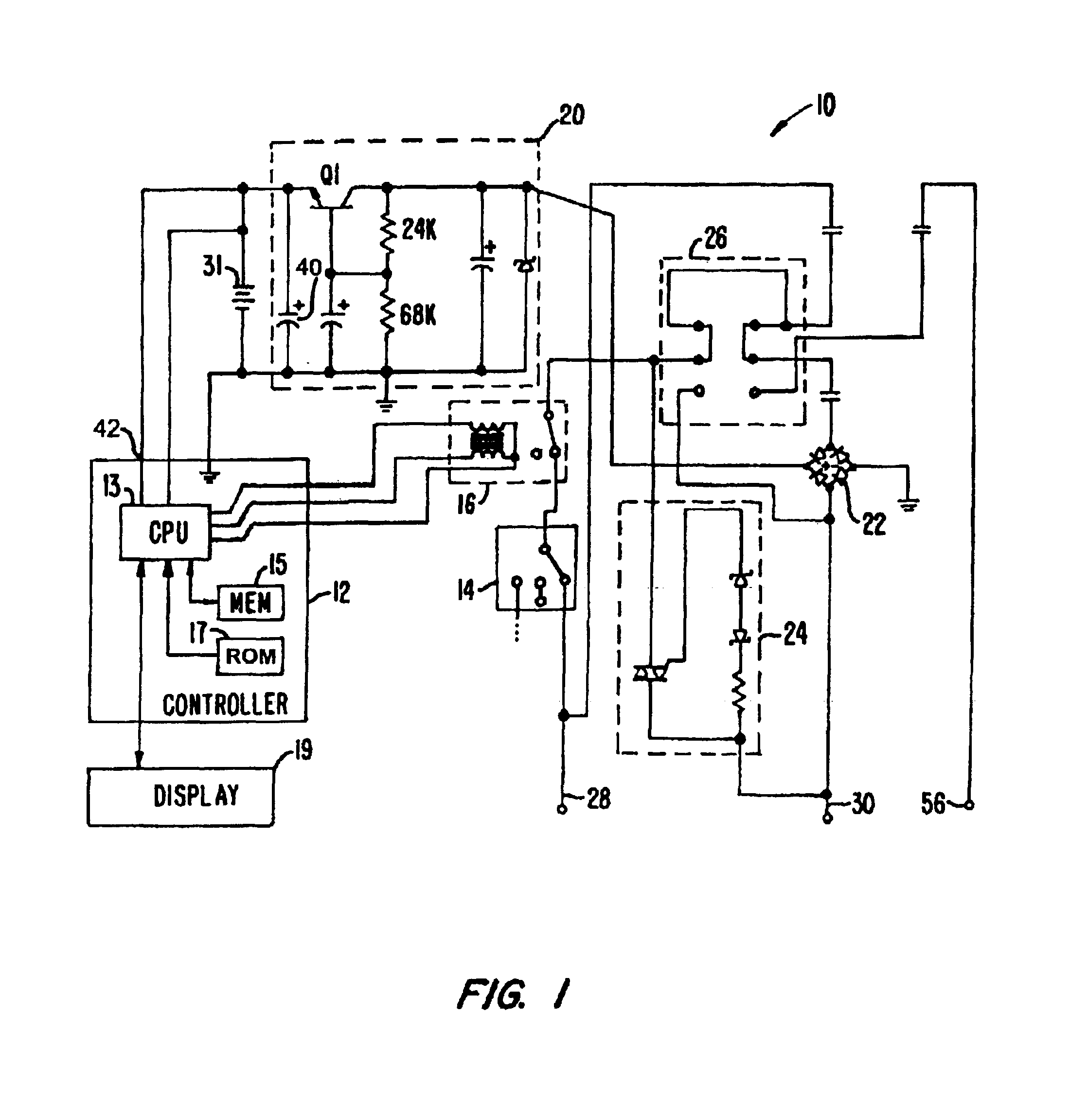 Thermostat operable from various power sources