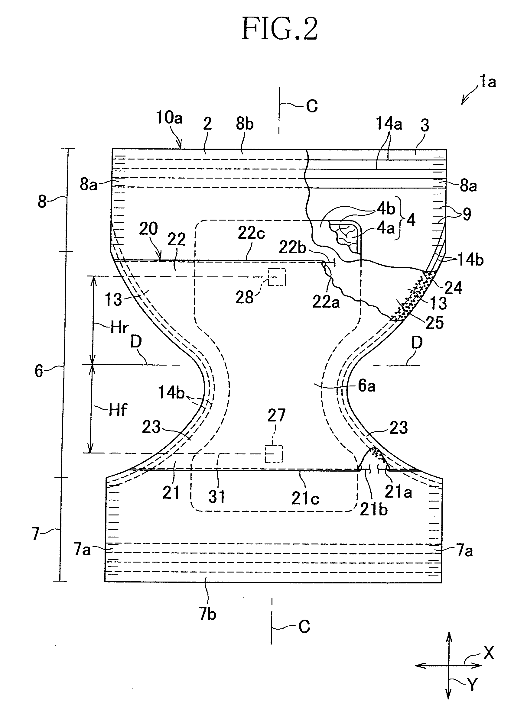 Disposable pull-on type diaper