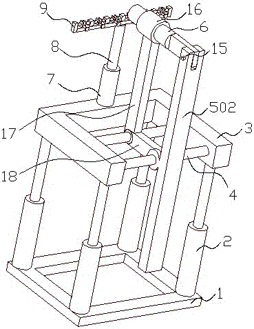 A convenient high-position nail device