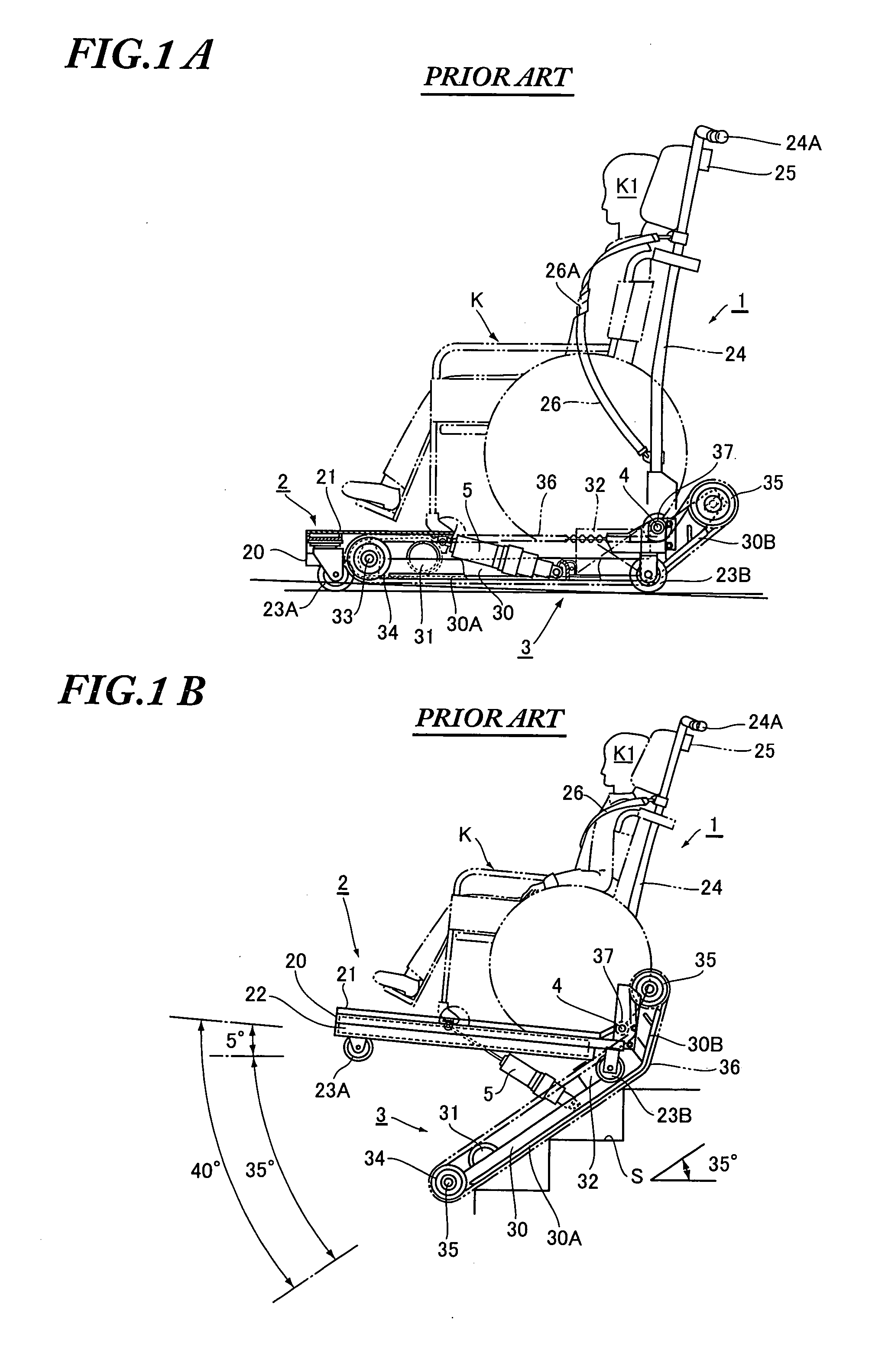 Stair-climbing wheelchair carrier