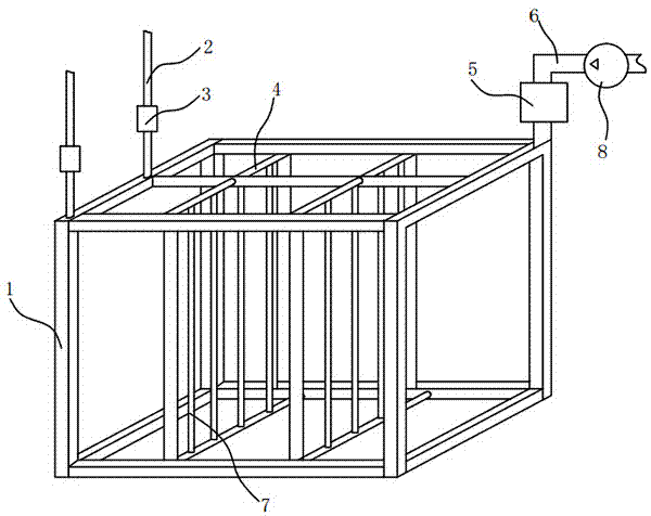 Vertical tube denitrification filler device