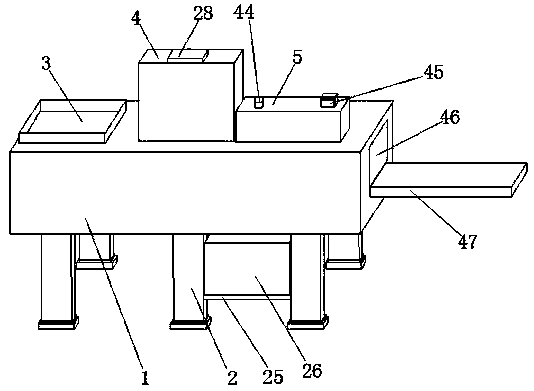 Polishing device for metal material surface machining