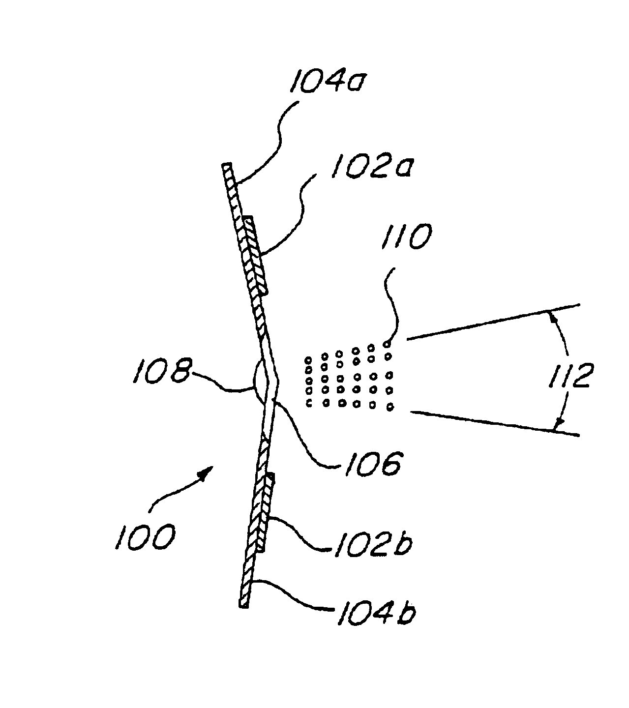 Droplet ejector with oscillating tapered aperture