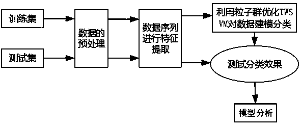 Gene splicing site identification model constructing method based on particle swarm optimization twin support vector machine