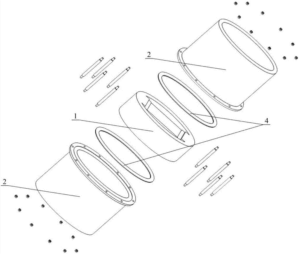 Phase-inverted deep-sea flextensional underwater acoustic transducer