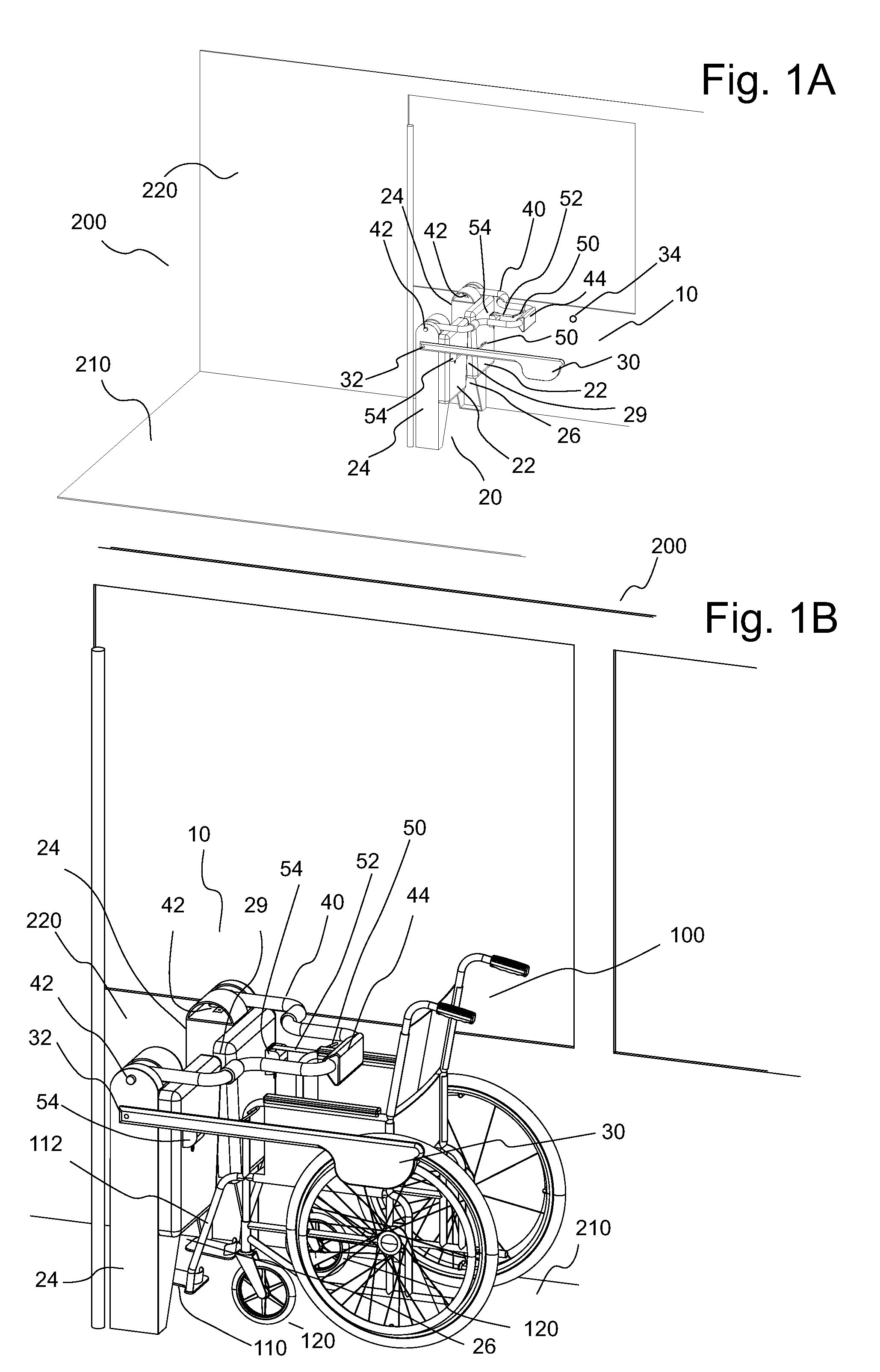 Wheeled mobility device containment systems and occupant retention systems and methods of containing wheeled mobility devices and retaining occupants thereof