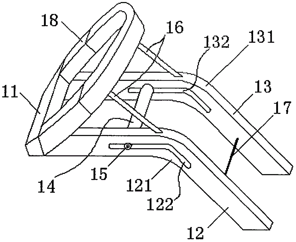 Training aiding device for standardizing actions of lower limbs of swimmer