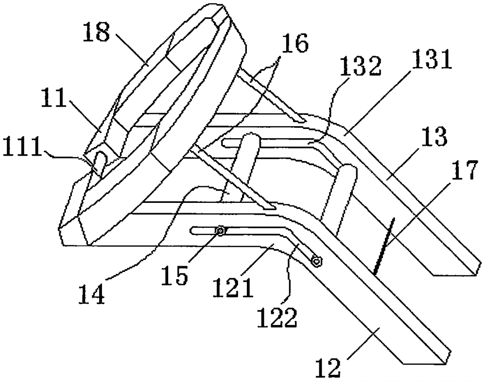 Training aiding device for standardizing actions of lower limbs of swimmer