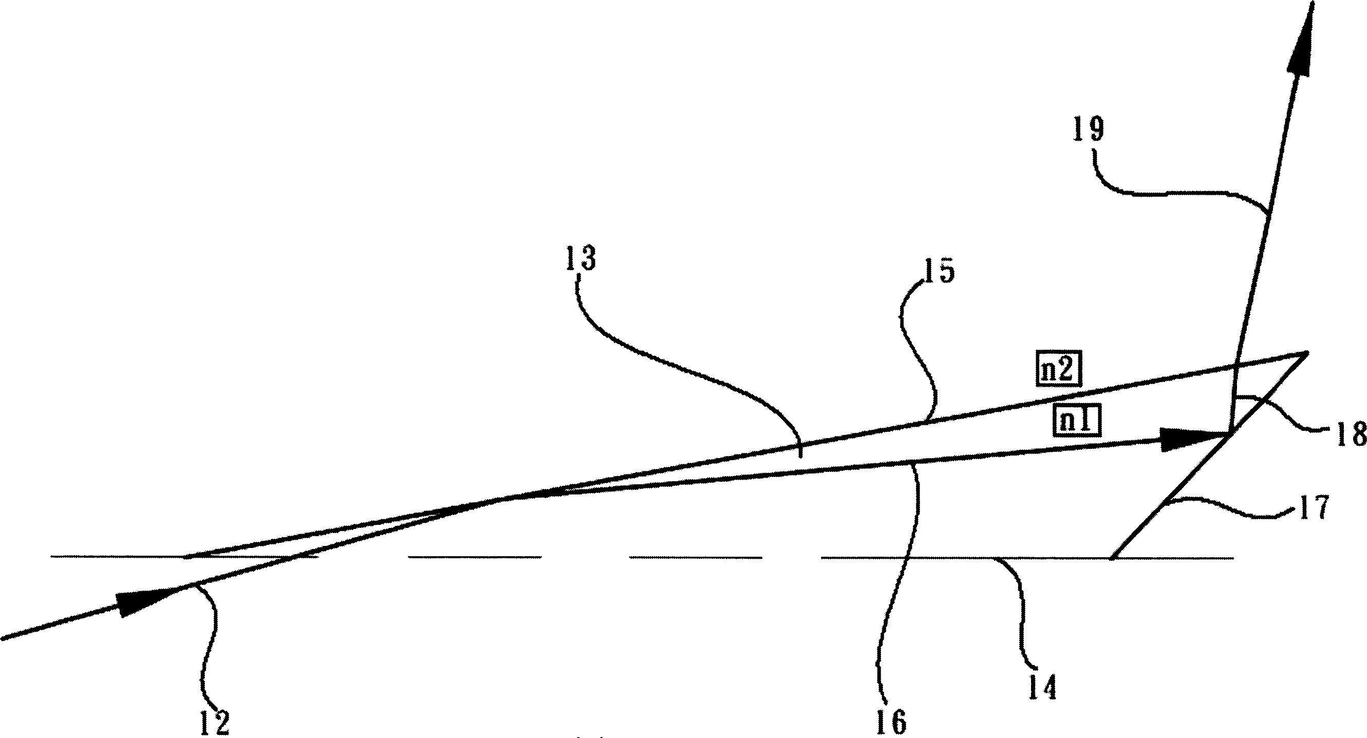 Light guide plate with analogous triangular prism structure