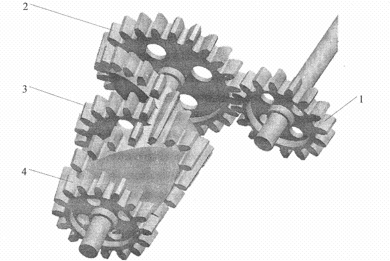 Speed ​​change transmission mechanism based on non-circular gear