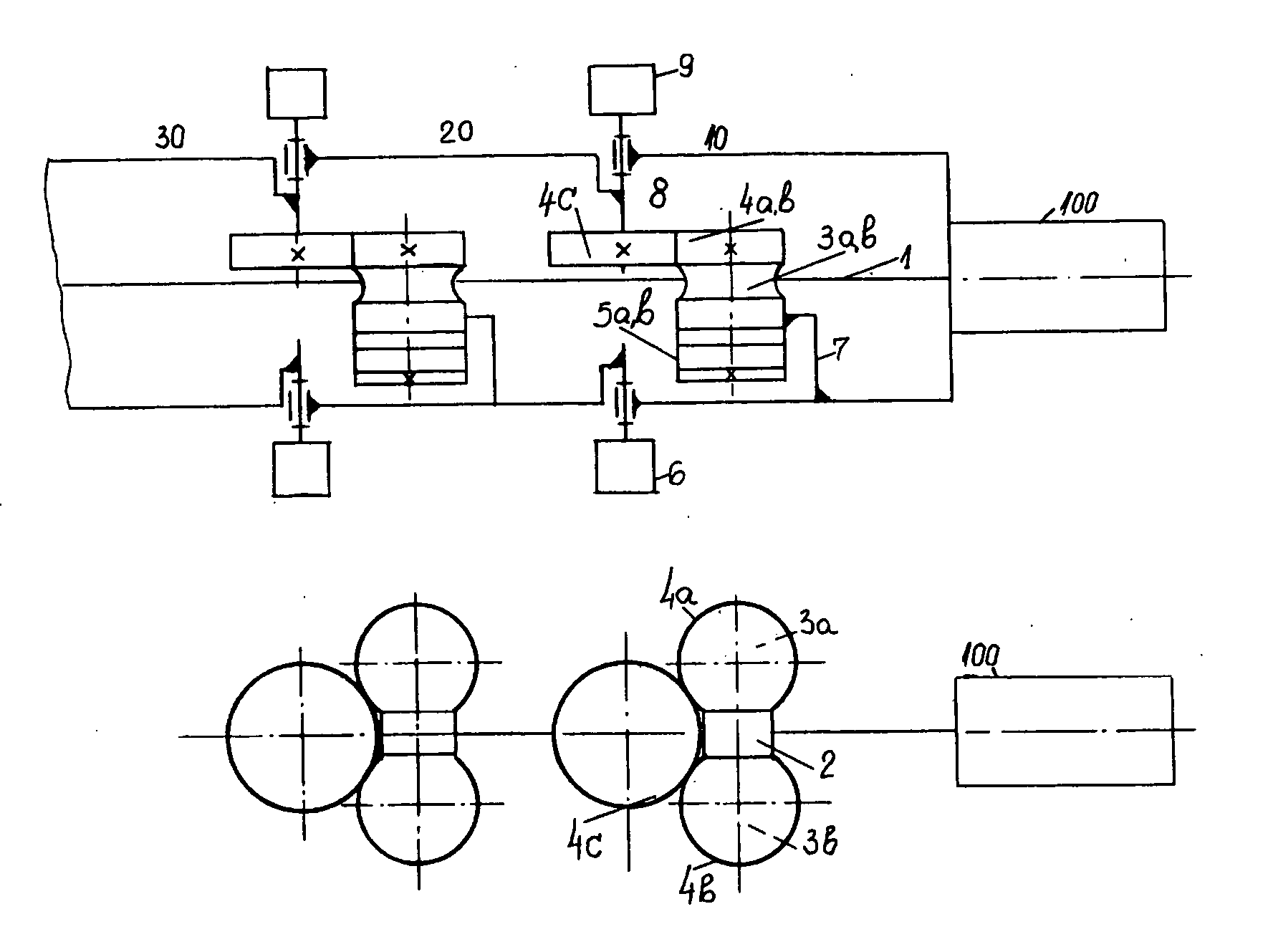 Method for driving multiple-module mechanisms by a single motor and redundant modular robots produced therefrom