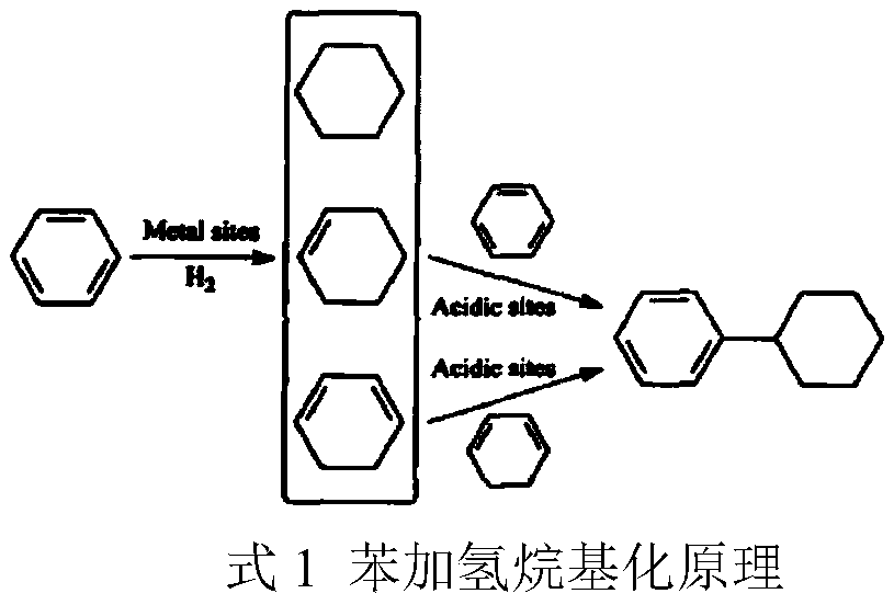 Catalyst suitable for synthesis of cyclohexylbenzene and preparation method thereof