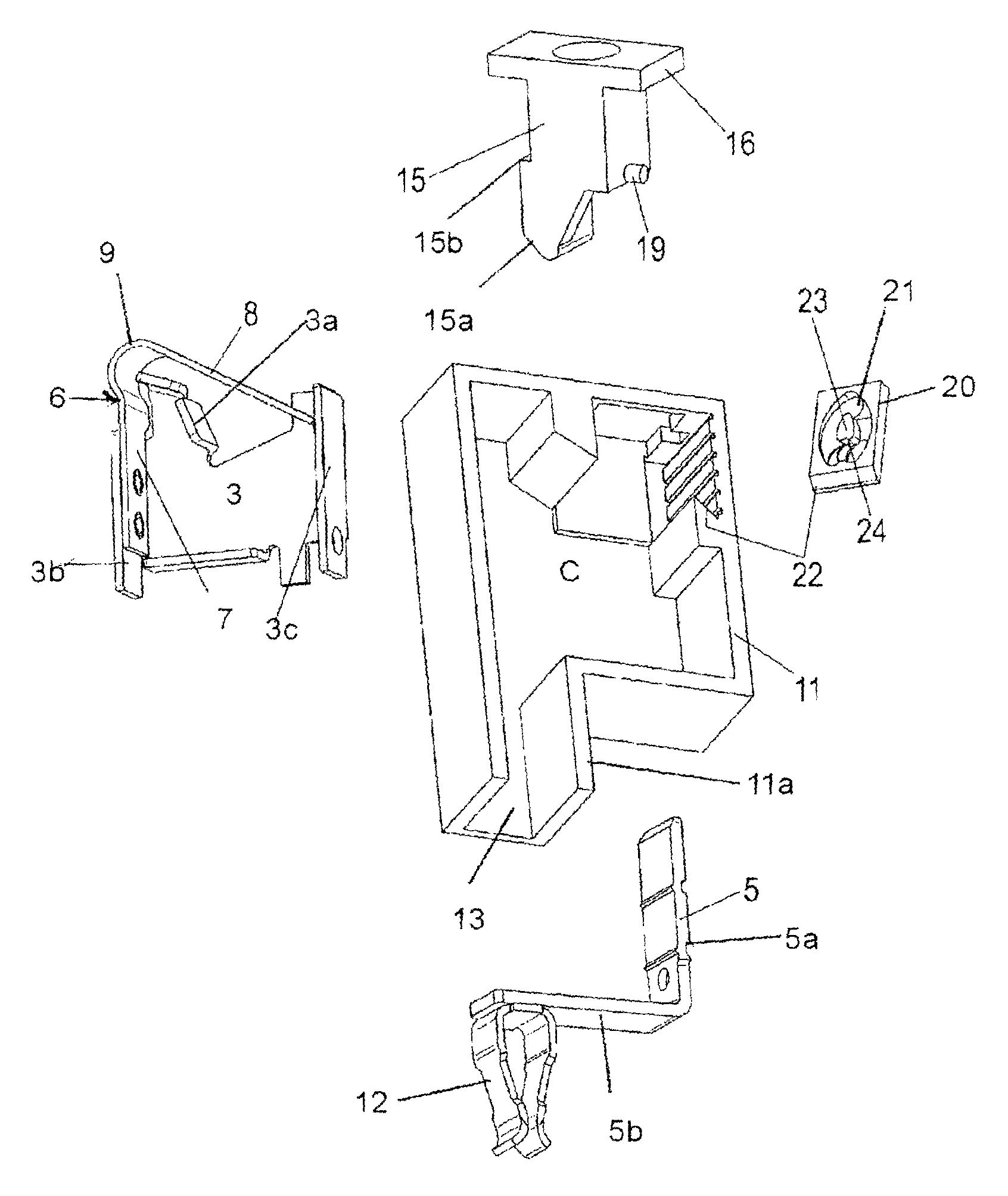 Terminal for connecting lead ends