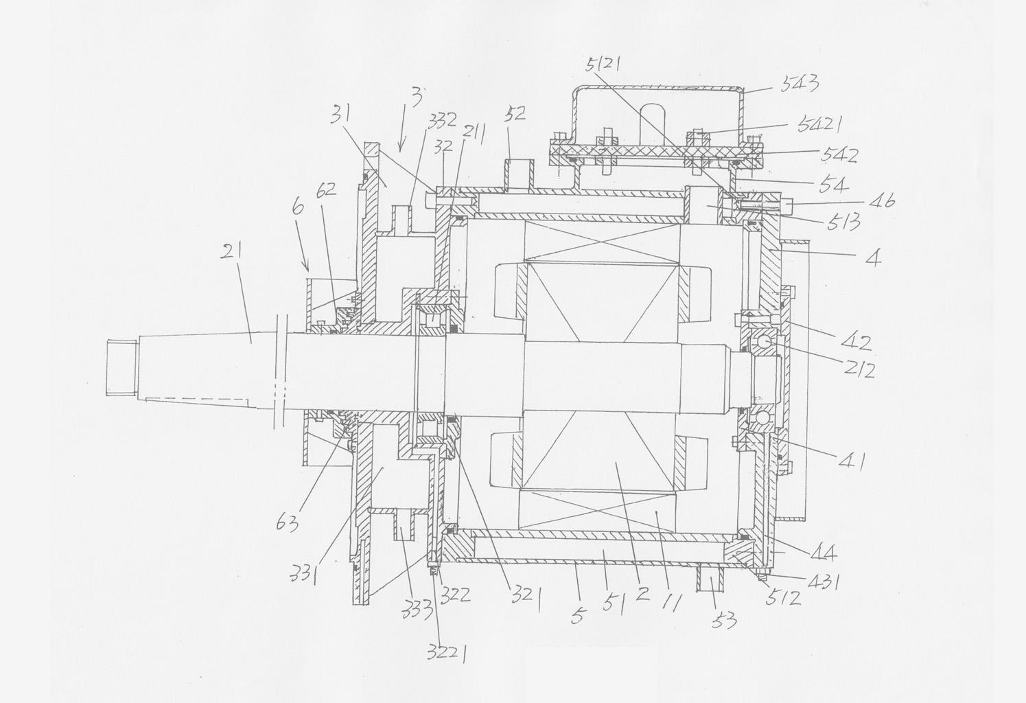 High- temperature-resistant dust-proof motor