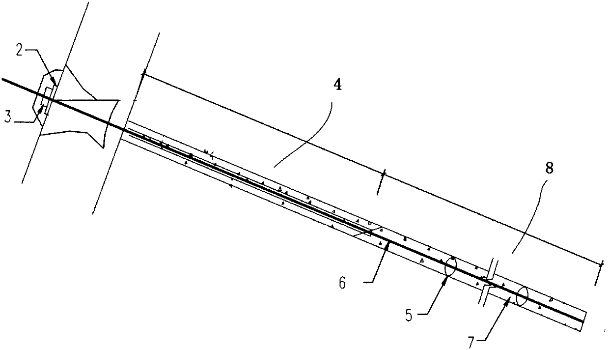 Construction method of super-long expansion head anchor cable of large deformation tunnel with high ground stress and weak surrounding rock