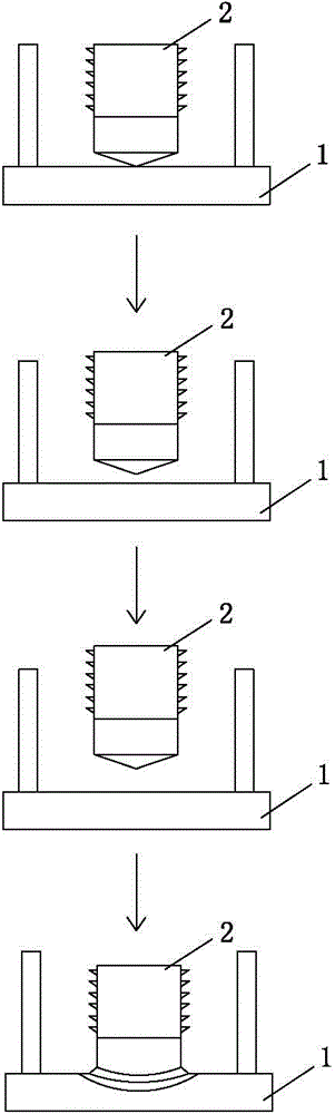 Stud welding method of amorphous alloy