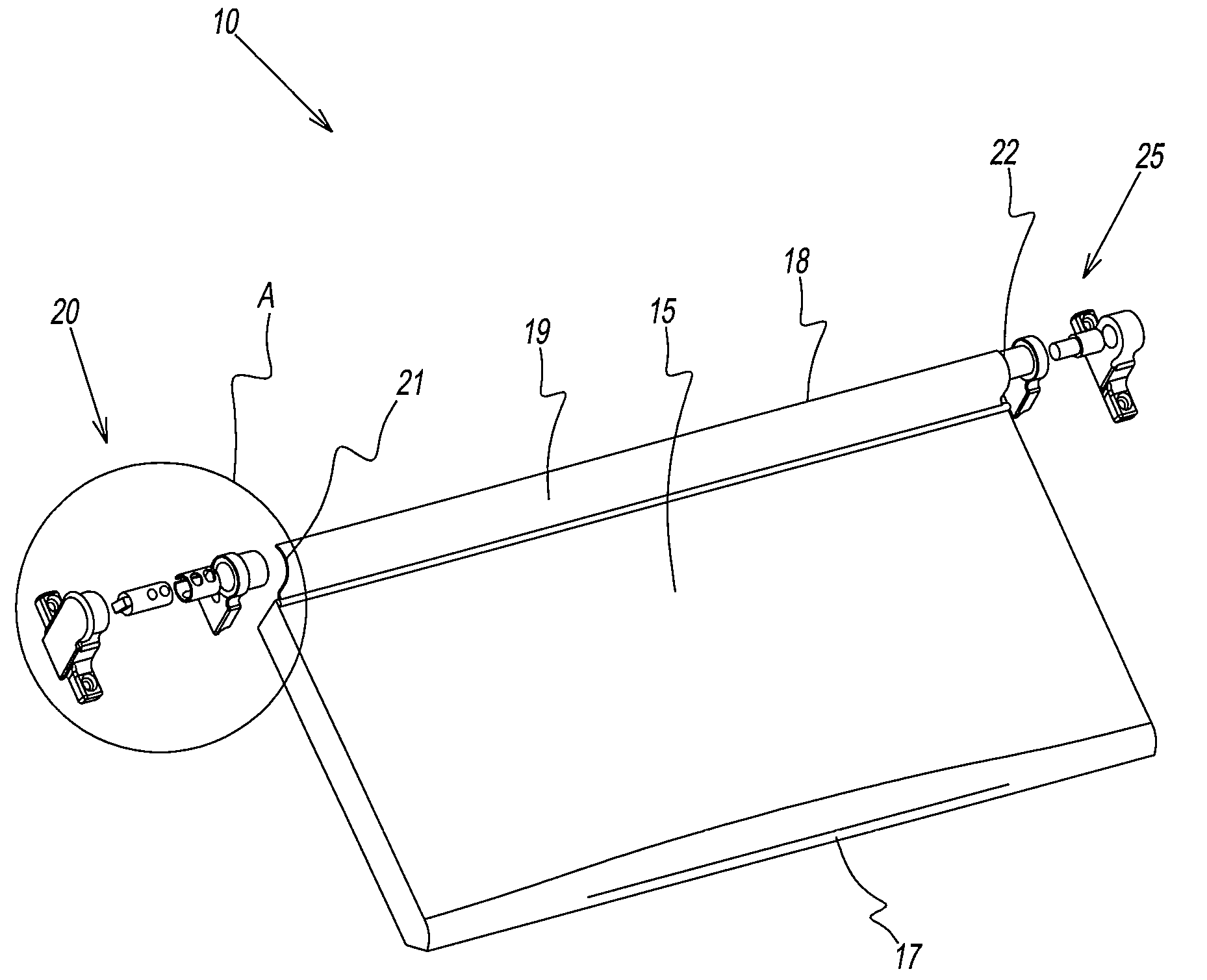 Door assembly for ice storage bin