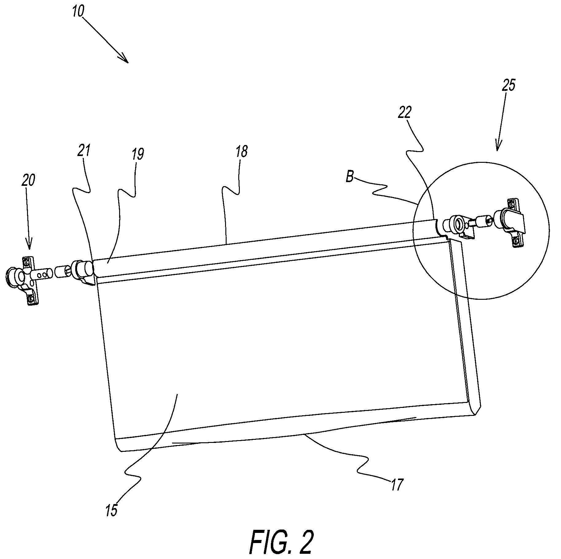 Door assembly for ice storage bin