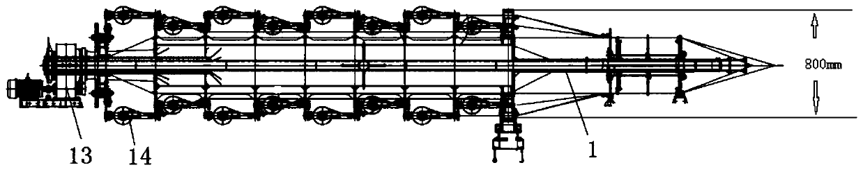 Cage type stranding machine convenient for wiring