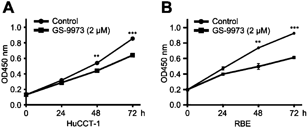 Application of splenic tyrosine kinase as therapeutic target for intrahepatic cholangiocarcinoma