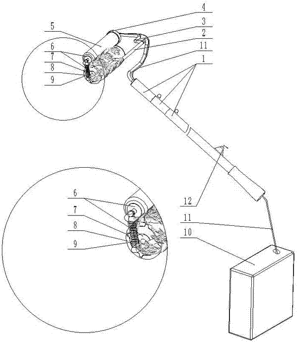 A self-absorbing liquid pattern roller brush