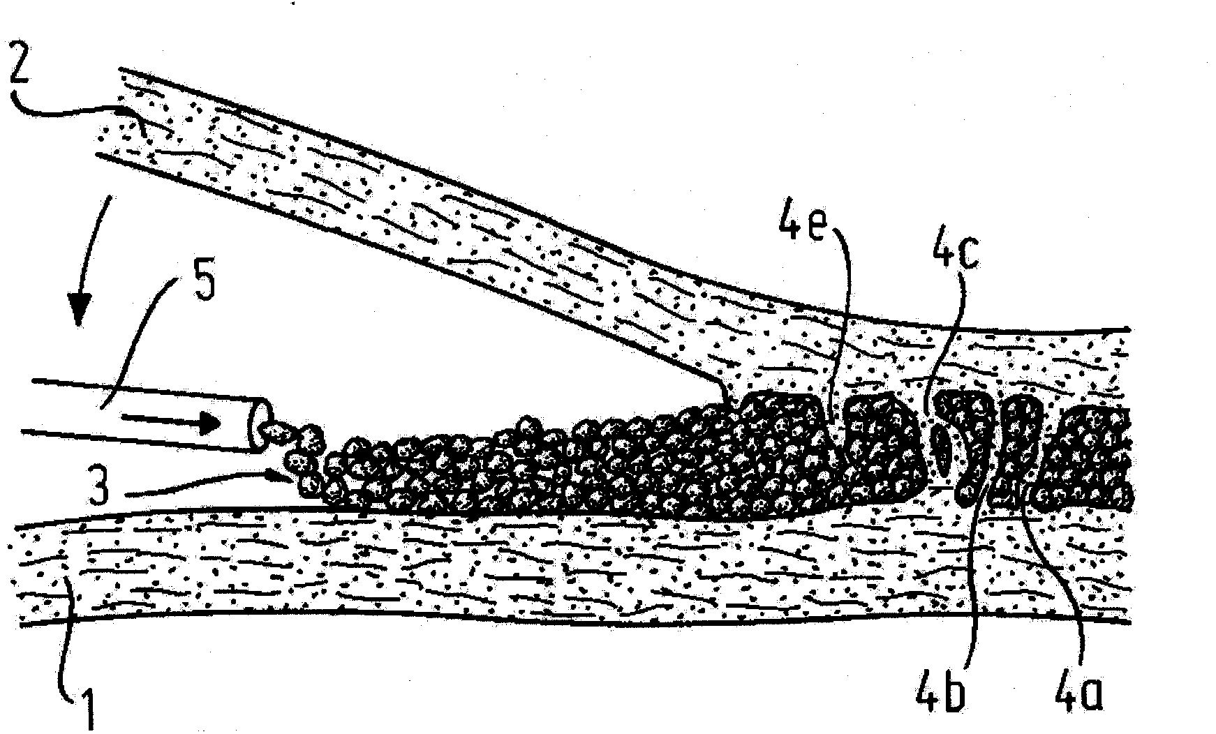 Composite material for thermal insulation and sound insulation and method for the manufacture thereof as well as household appliance