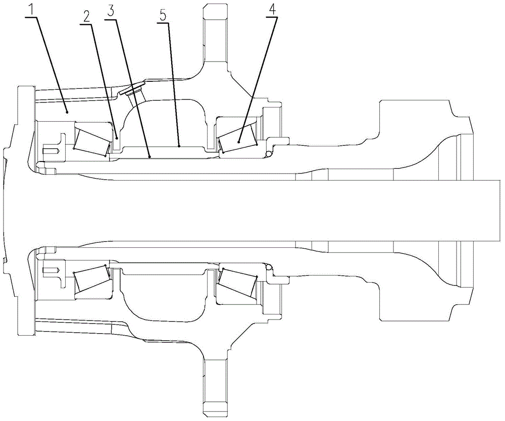 Method for reducing clearance error of bearings of wheel end assembly