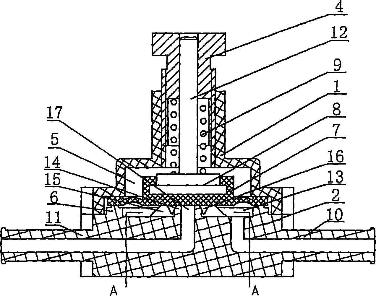 Pressure release valve for blood purification