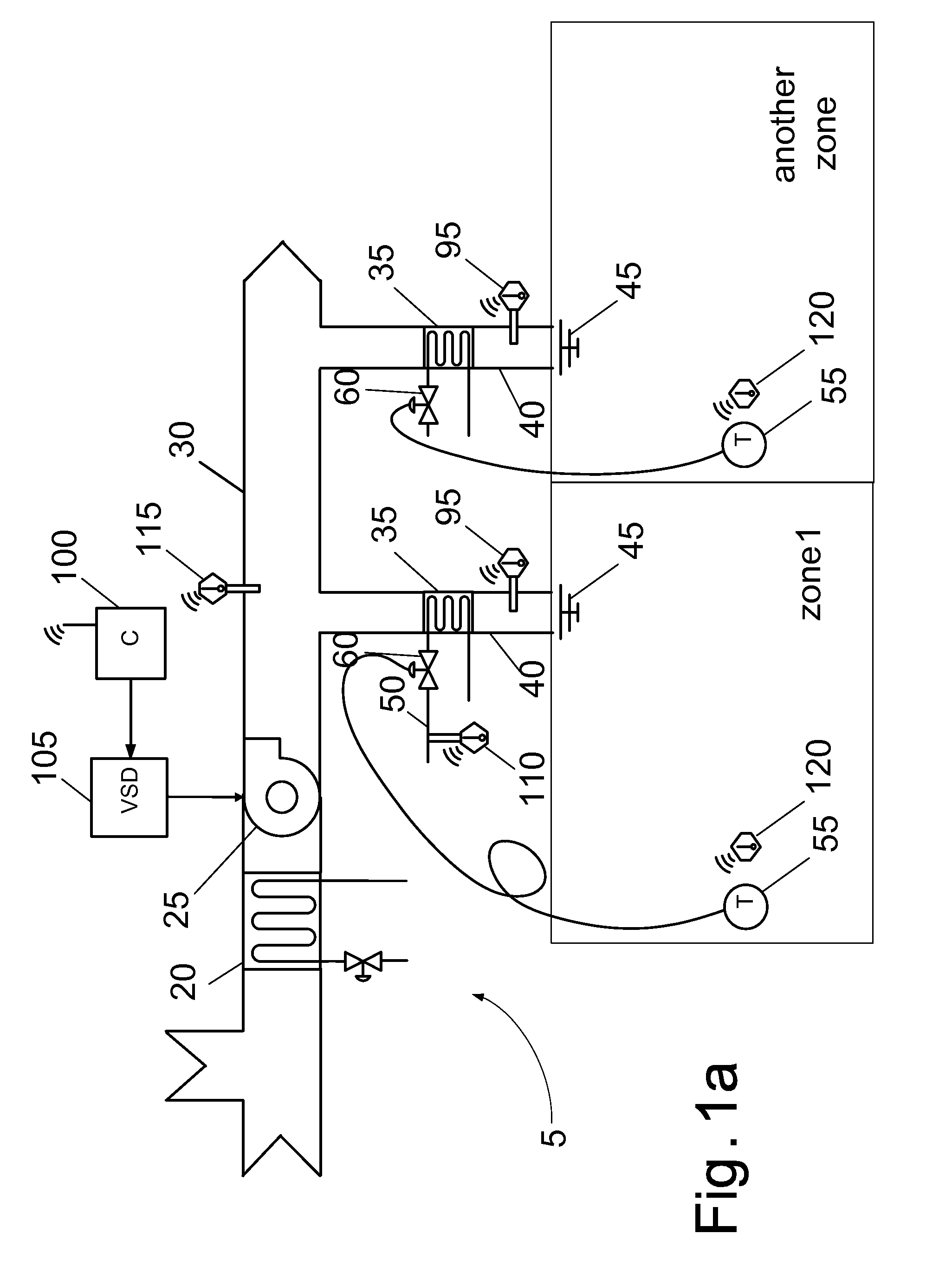 Method and apparatus for controlling fans in heating, ventilating, and air-conditioning systems