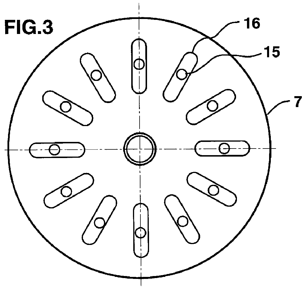 Pulsating spraying device