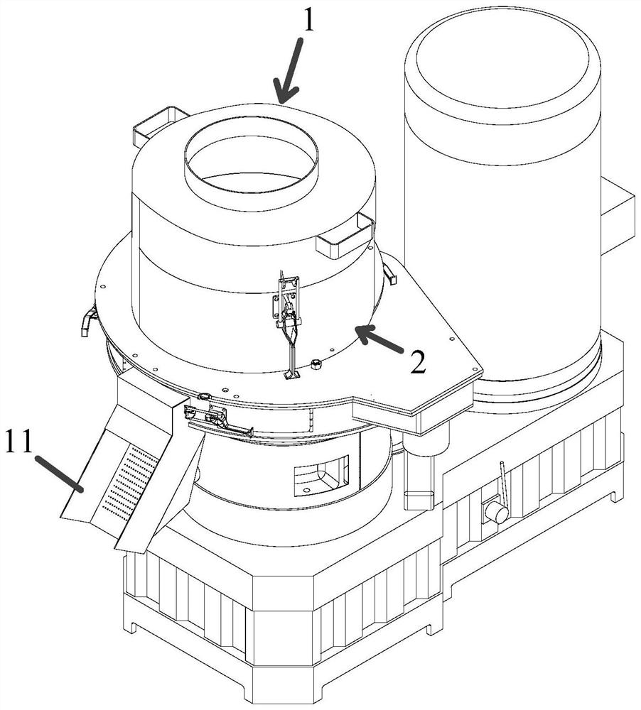 Oppositely-rolling granulator for organic fertilizer