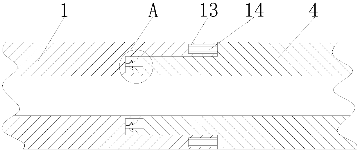 Safely and firmly connected plastic pipe